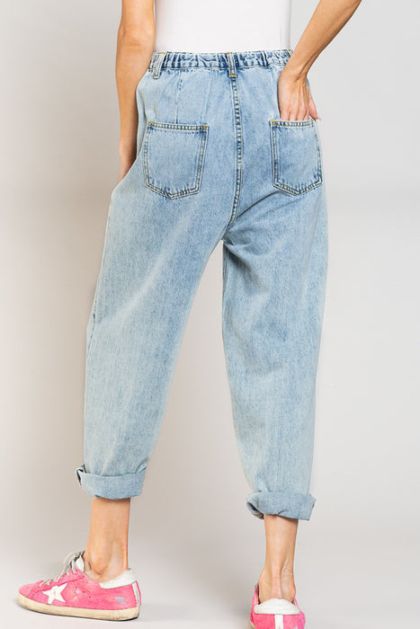 Denim Boyfriend Pants