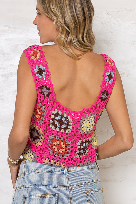 Pink Multi Patch Top
