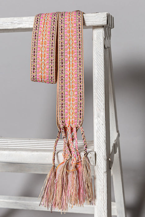 Pink Belt w/ Tassels