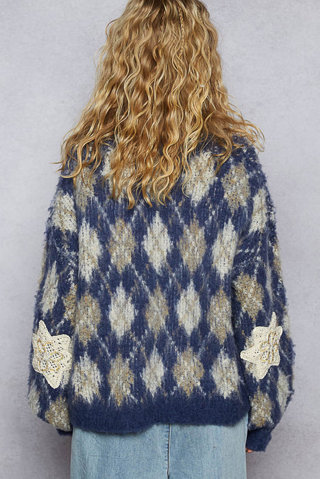 Argyle Pattern Sweater