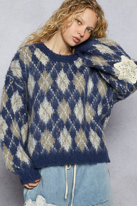 Argyle Pattern Sweater