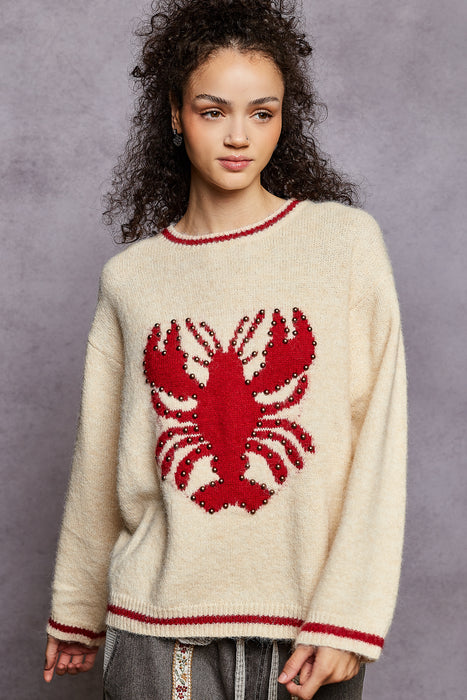 Studded Lobster Sweater