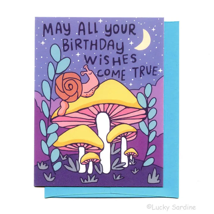 Snail Forest Birthday Card