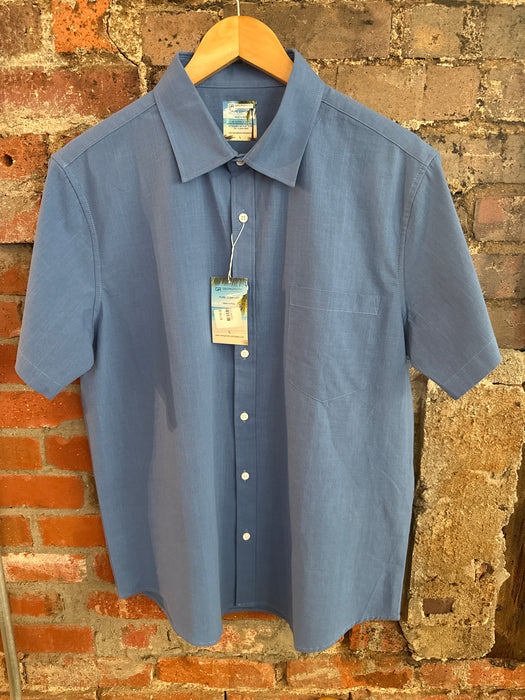 Indigo Linen Short Sleeve