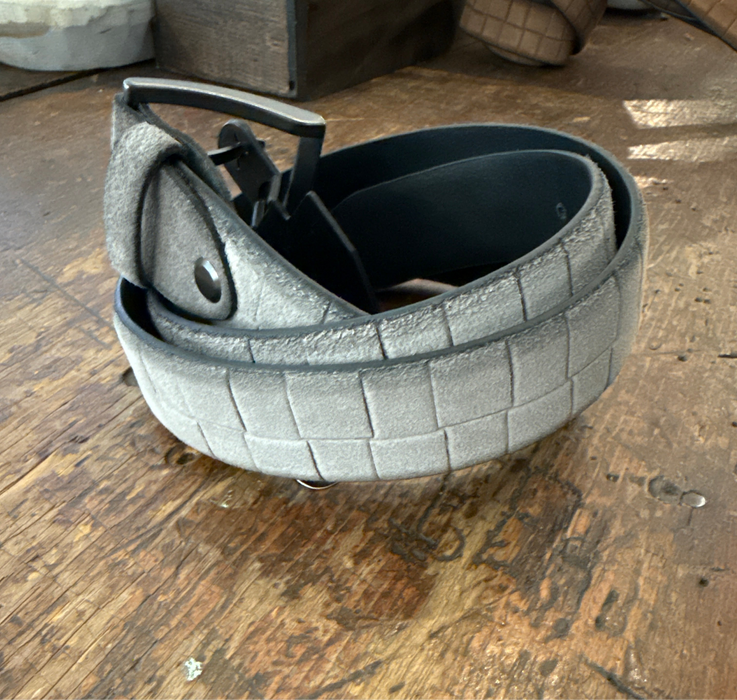 Suede Belt- Taupe