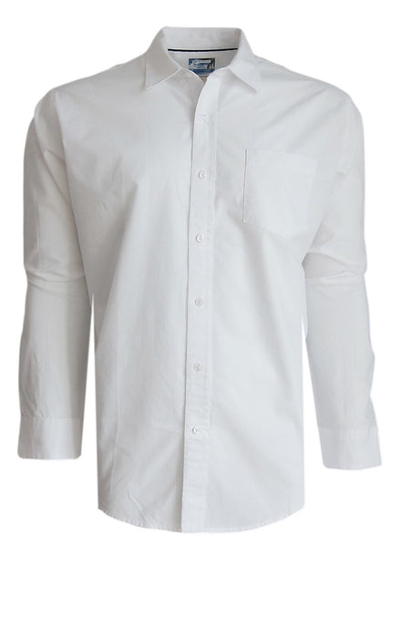 Solid White Button Up