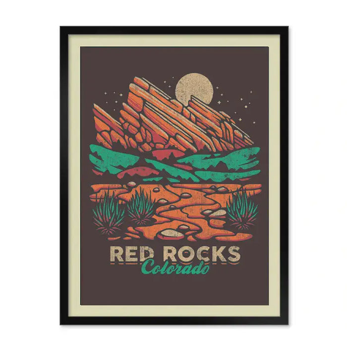 Red Rocks Poster