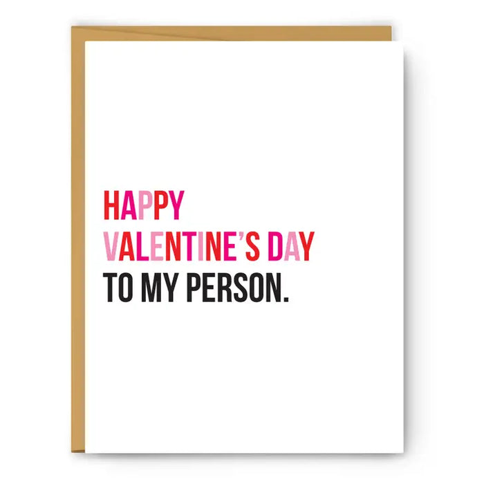 My Person Valentines Card