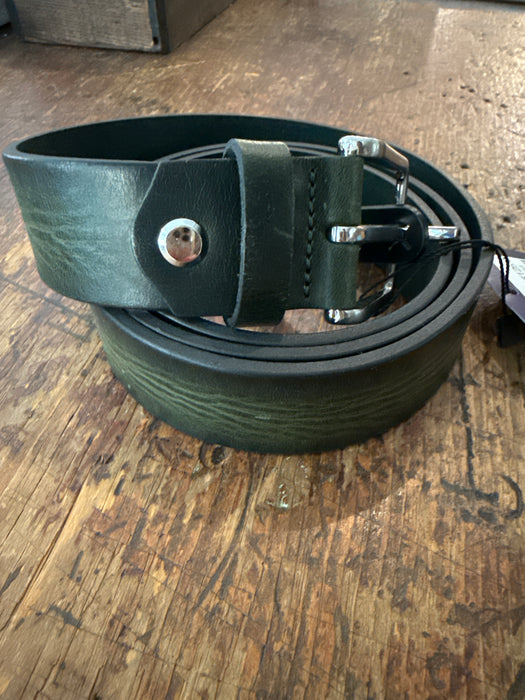 Green Leather Belt