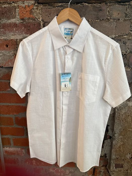 White Linen Short Sleeve