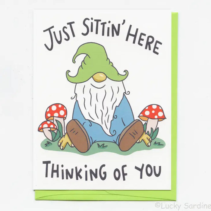 Gnome Thinking of You Card