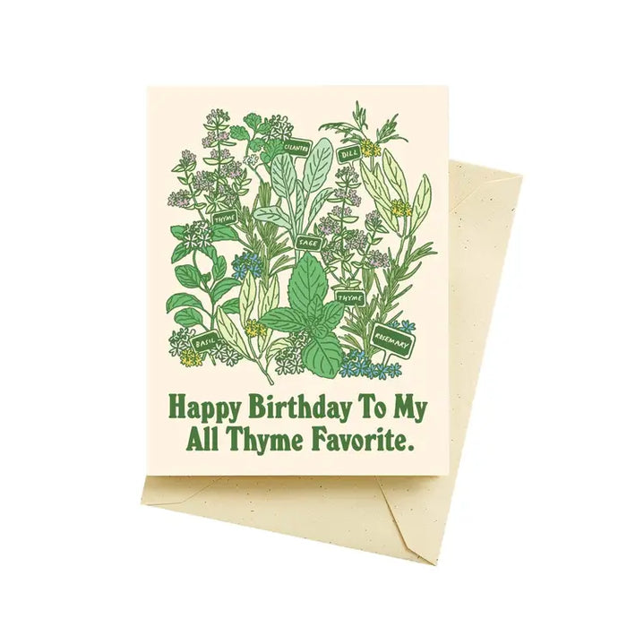 All Thyme Fav Bday Card