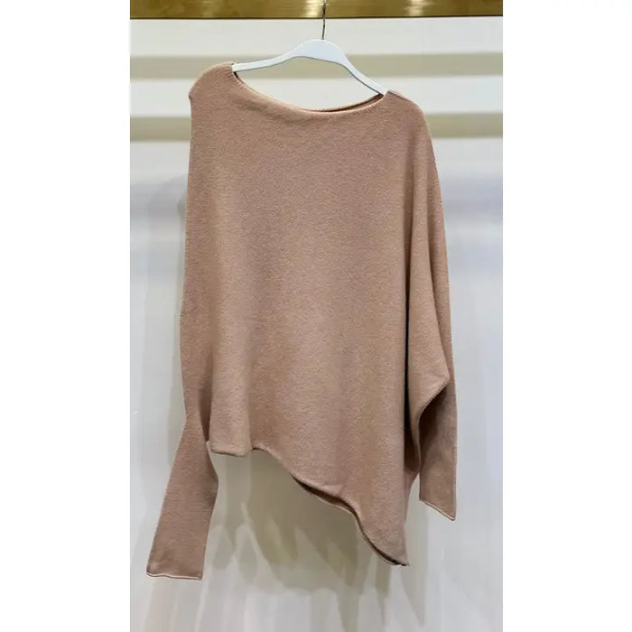 Asymmetrical Sweater - Carmel