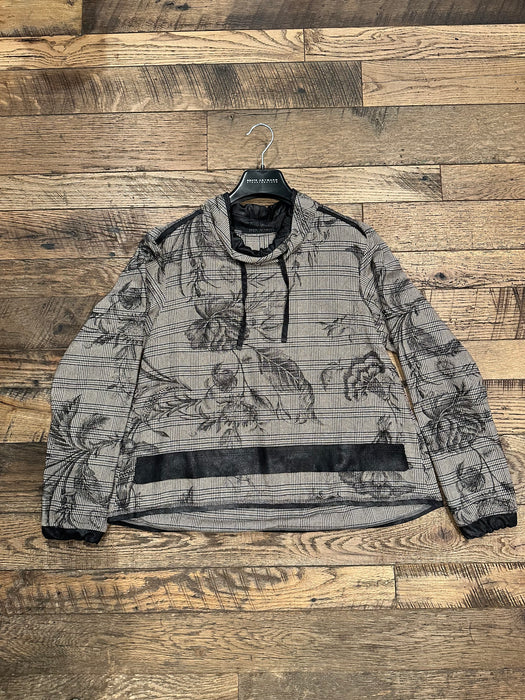 Shirt Blouse- Flower Squares