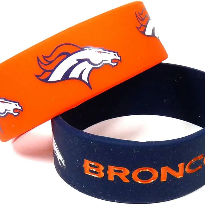 Denver Broncos Wide Bracelet 2-Pack