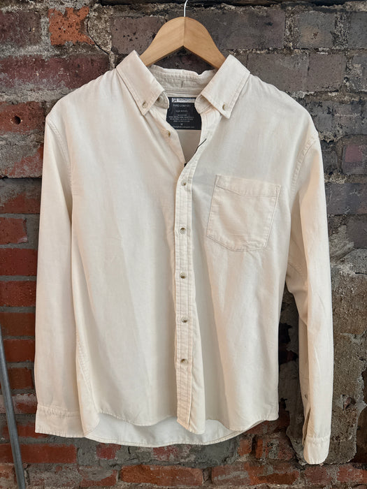 Oatmeal Corduroy Button Up