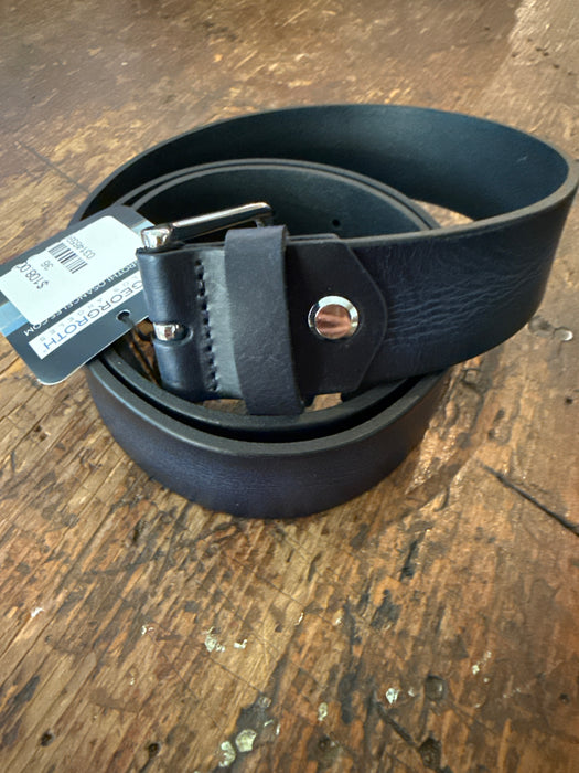 Leather Belt- Denim Blue