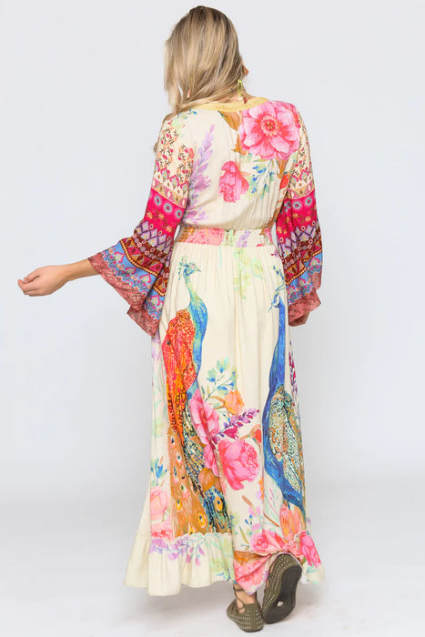 Peacock Paradise Maxi Dress