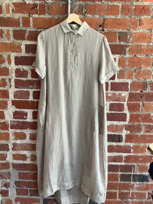 Short Sleeve Dress- Simply Taupe