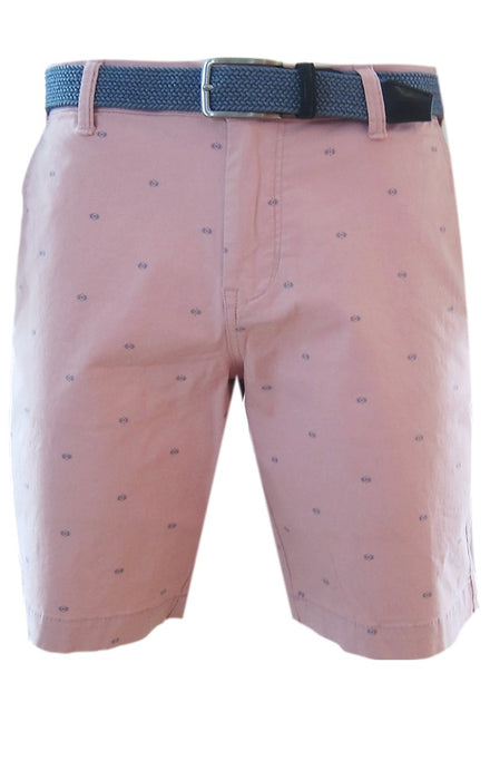 Pink Motif Chino Shorts