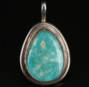 Sterling Turquoise Pendant