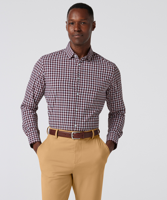 Leeward- Wine Todos Plaid