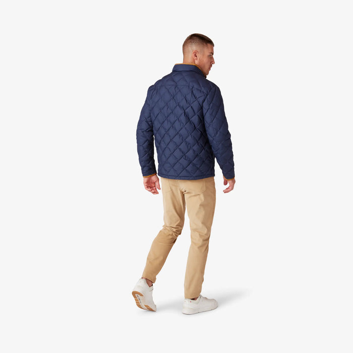 Belmot Quilted Jacket- Navy Solid