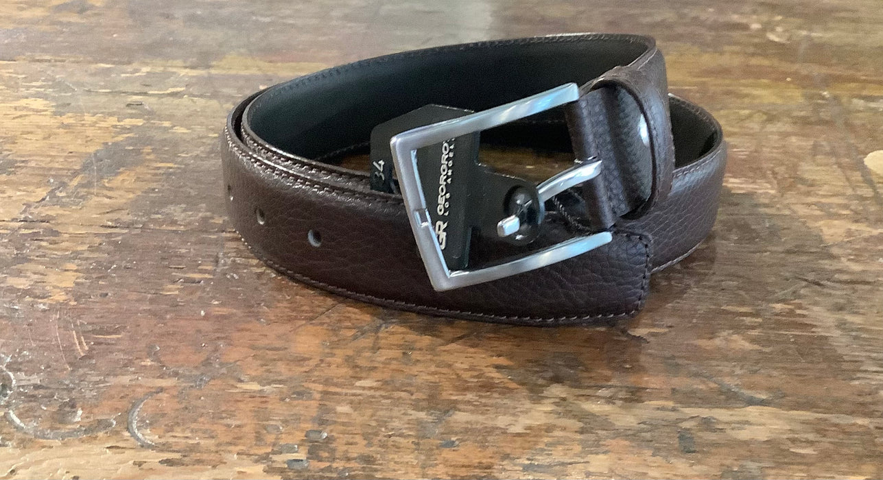 Heidelberg Dark Brown Leather Belt