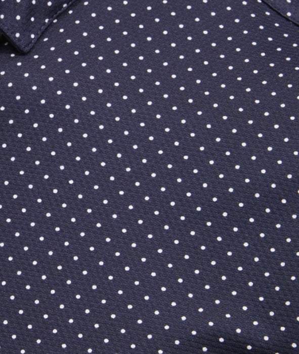 Halyard No Tuck - Navy Dot Print