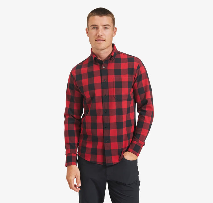 City Flannel- Red & Black