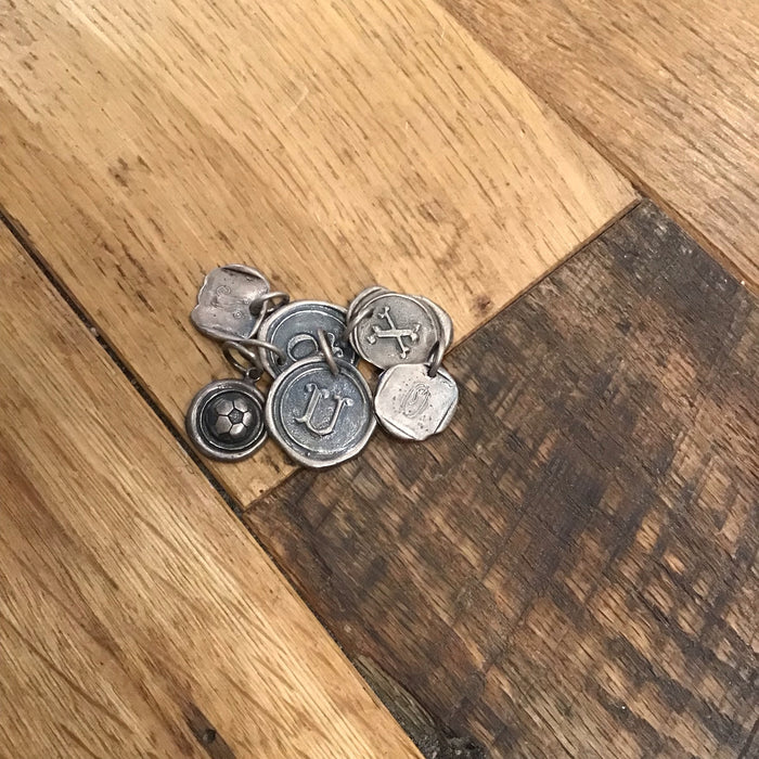 Stamped Silver Charms