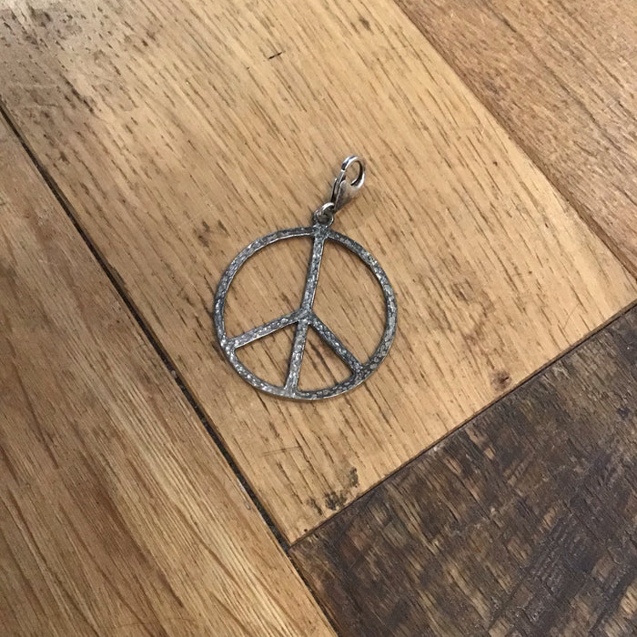 Large Open Peace Charm