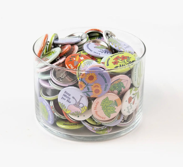 Assorted Plant Lover Buttons