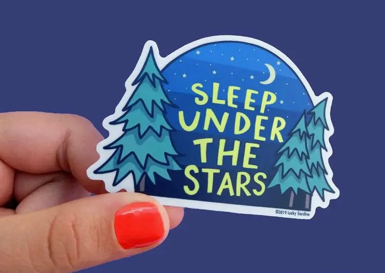 Sleep Under Stars Sticker